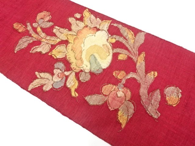 JAPANESE KIMONO / HAND WOVEN MAWATA TSUMUGI HANASARA KIMONO FOR SUMMER